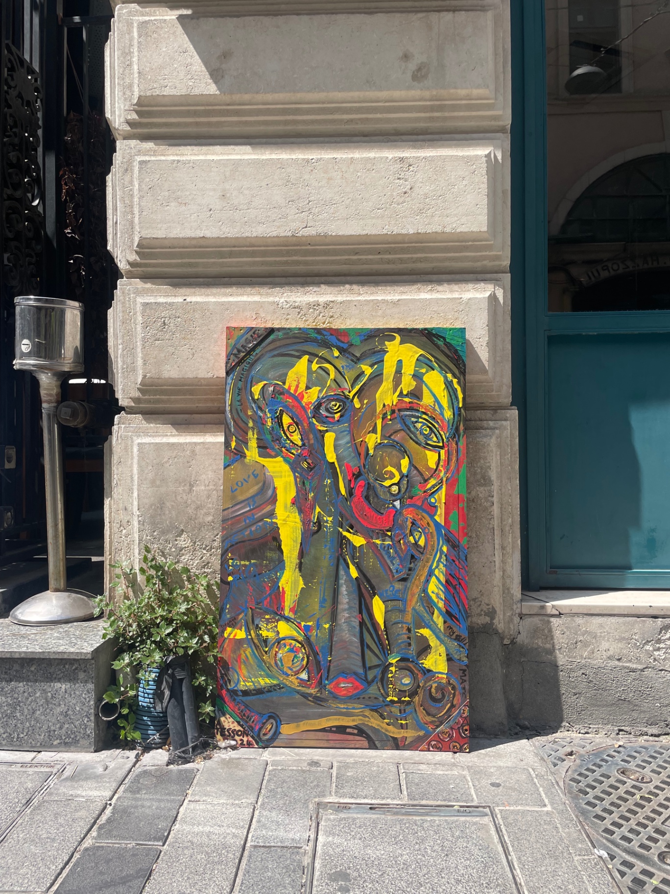Dream in Pera Palace — Cœur de rue, collage sur toile